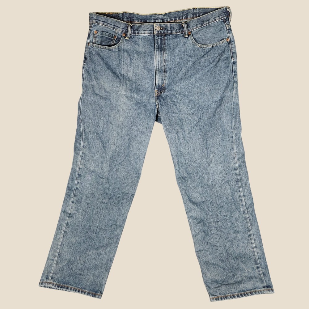 Levi's 550 Relaxed Fit Jeans Mens 44x30 Blue‎ Excellent Medium Wash Denim